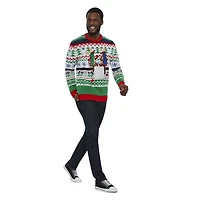 George Men's Christmas Light-Up Sweater