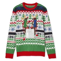 George Men's Christmas Light-Up Sweater