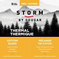 Lot de 3 Paires de Mi-Chaussettes en Coton Storm by Cougar pour Hommes