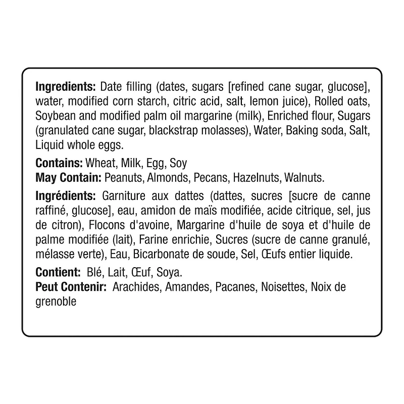 Charlotte’s Date & Oat Squares, 9 pieces, 400 g total