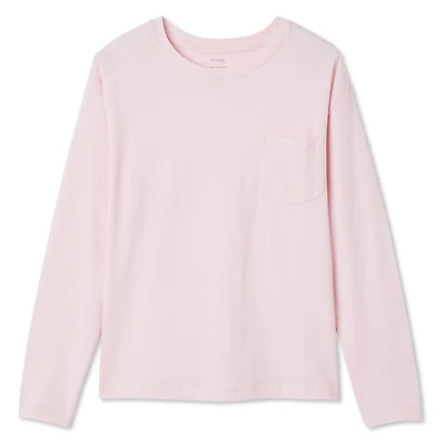 George Girls' Long Sleeve Pocket Tee