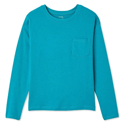 George Girls' Long Sleeve Pocket Tee