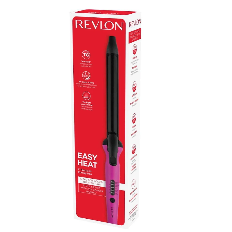 Revlon Easy Heat - Fer à friser de précision de 2,5 cm