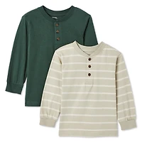 George Toddler Boys' Henley Tee 2-Pack, Sizes 2T-5T