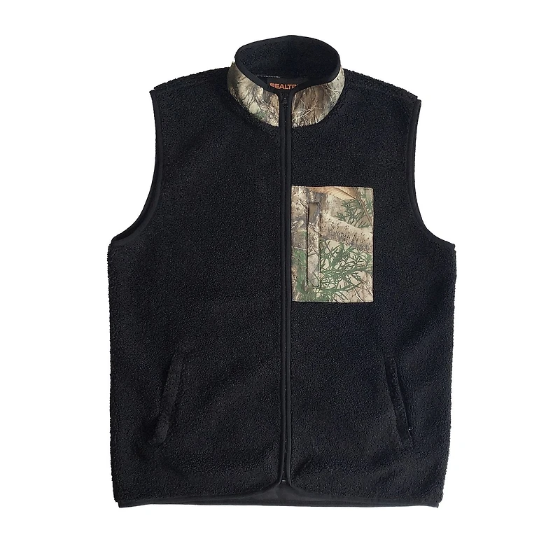 Gilet zippé en sherpa Real Tree Teddy Tailles: P-TTG