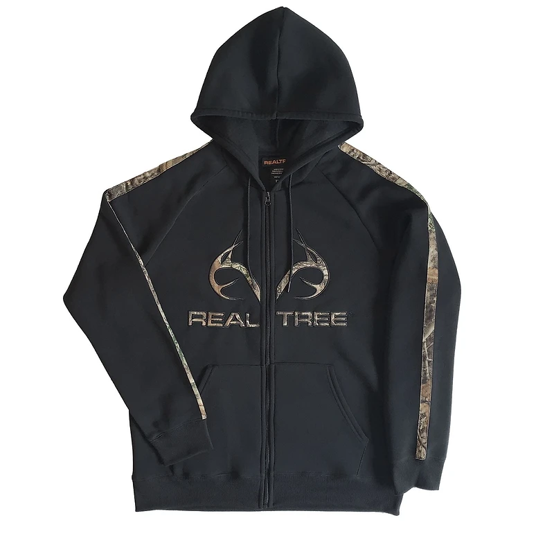 Real Tree Fleece Zip Hoodie, Sizes: S-XXL