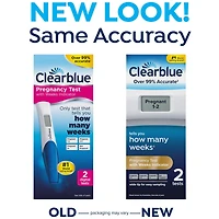 Clearblue Digital Pregnancy Test Kit with Weeks Indicator, Weeks Pregnancy Test, 2 Tests, 2CT