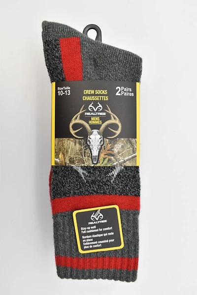 Real tree Men's Full-Cushioned Socks 2-Pack