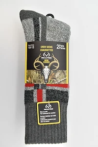 Real tree Men's Full-Cushioned Socks 2-Pack