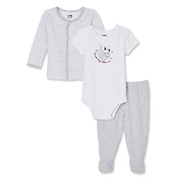 LOVE Ellen DeGeneres Infants' Unisex Cardigan 3-Piece Set