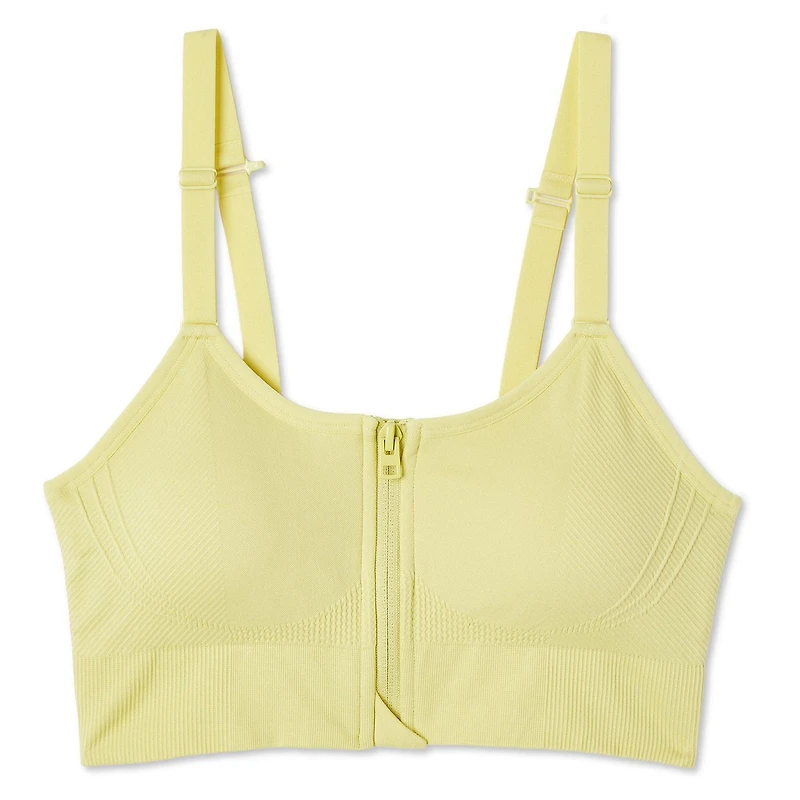 Athletic Works Women's Zipper Front Bra