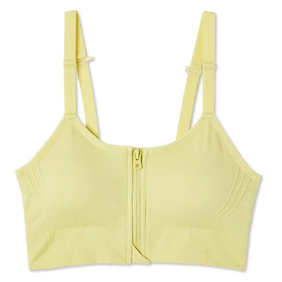 Athletic Works Women's Zipper Front Bra