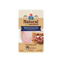 Jambon fumé Forêt-Noire tranché Natural Selections Maple Leaf 175 g
