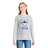 T-shirt à manches longues Stitch Disney pour filles