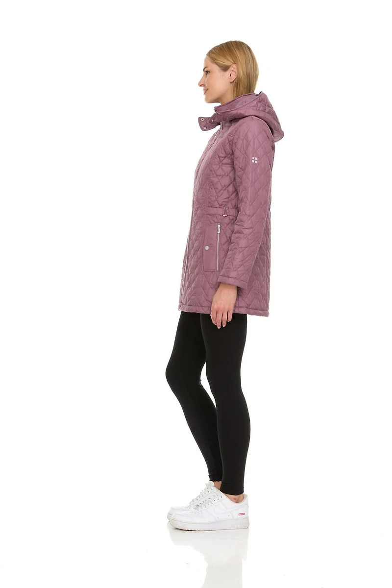 Swiss Alps Women's Quilted Hooded Jacket