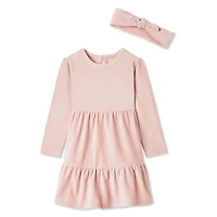 George Toddler Girls' Velour Dress 2-Piece Set