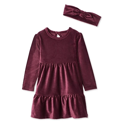 George Toddler Girls' Velour Dress 2-Piece Set