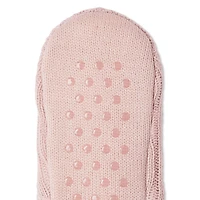 George Women's Cable Knit Slipper Socks