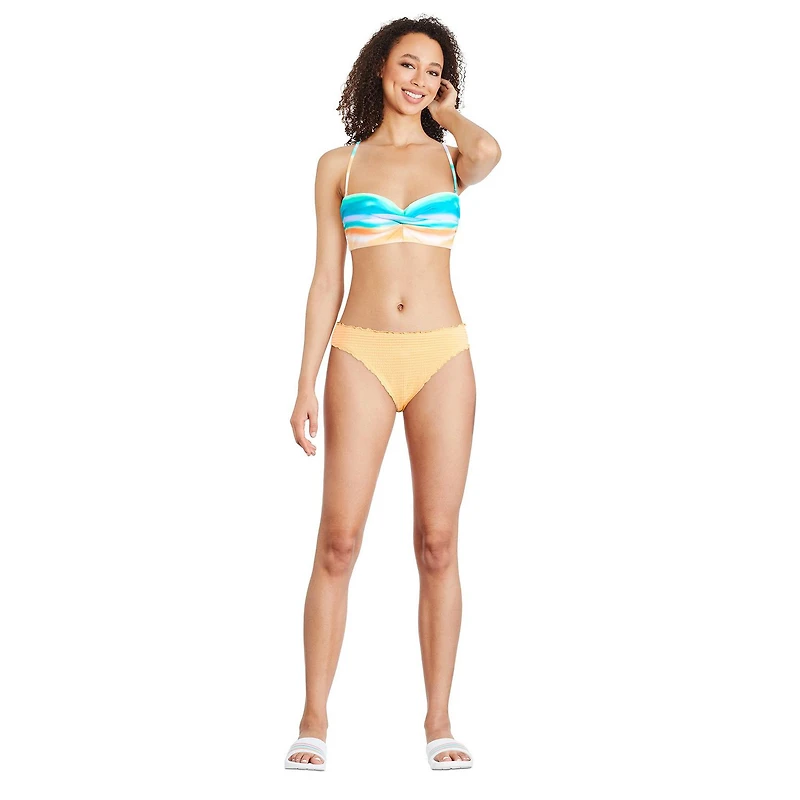 Culotte de maillot de bain à smocks George pour femmes