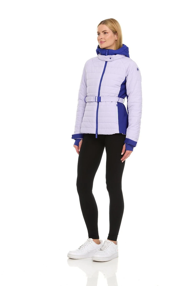 Veste de ski ceinturée Swiss Alps pour femmes
