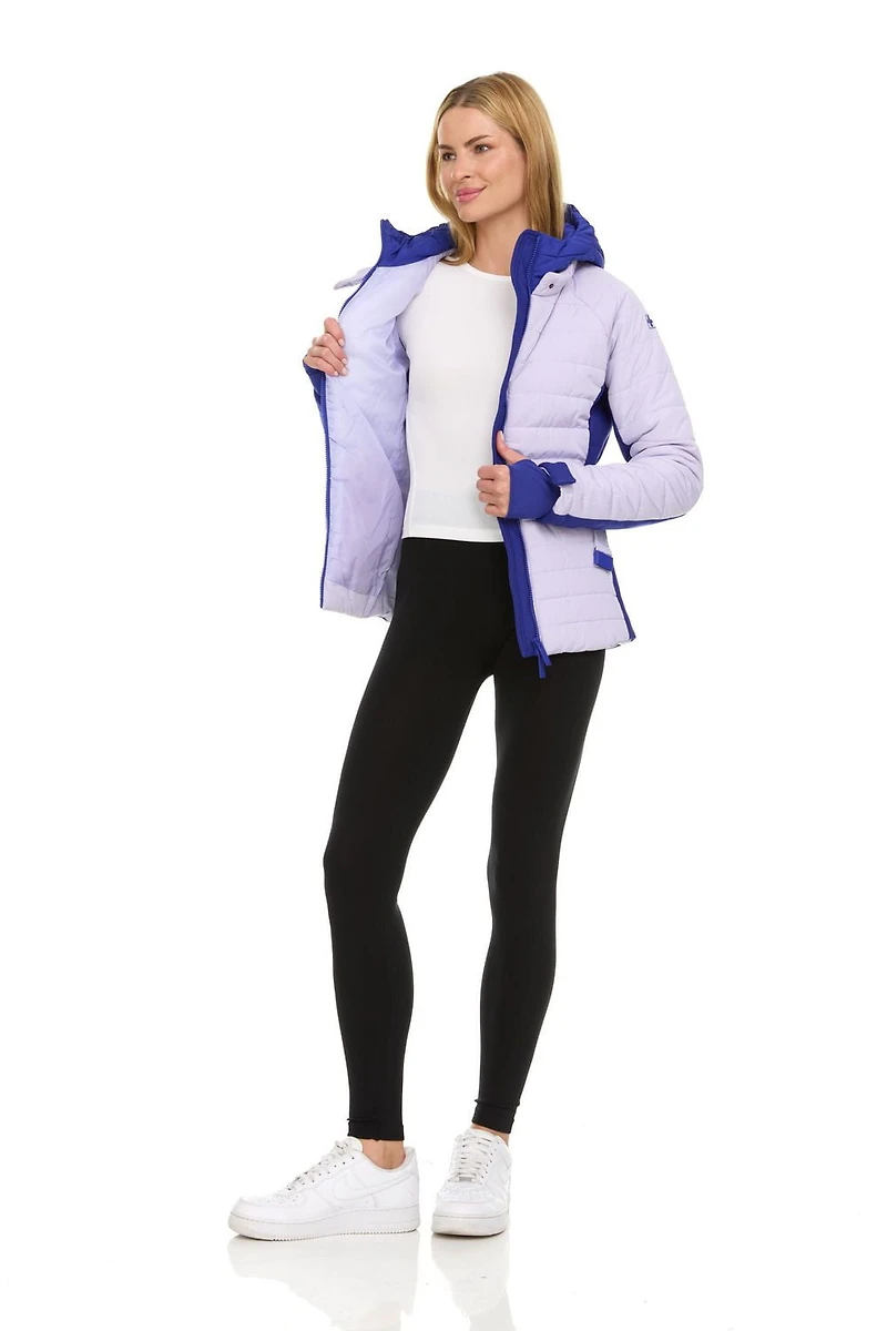 Veste de ski ceinturée Swiss Alps pour femmes