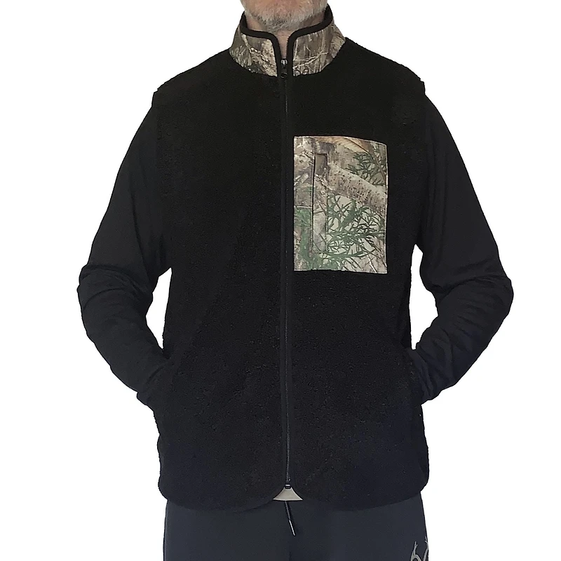 Gilet zippé en sherpa Real Tree Teddy
