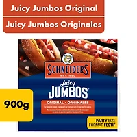 Schneiders Juicy Jumbos Original Hot Dogs Family Pack, 900 g