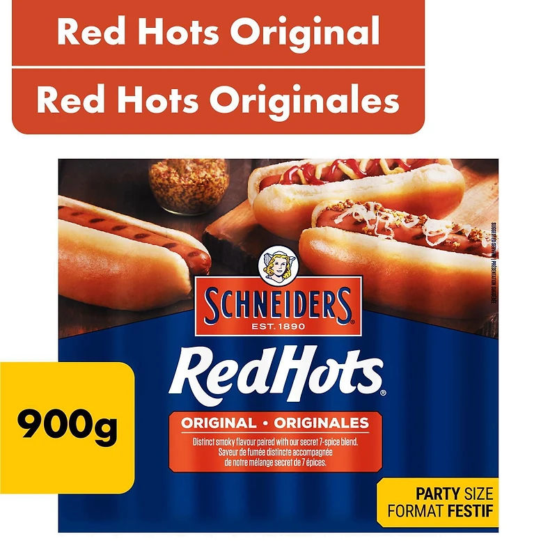 Saucisses fumées originales Red Hots Format festif Schneiders 900 g