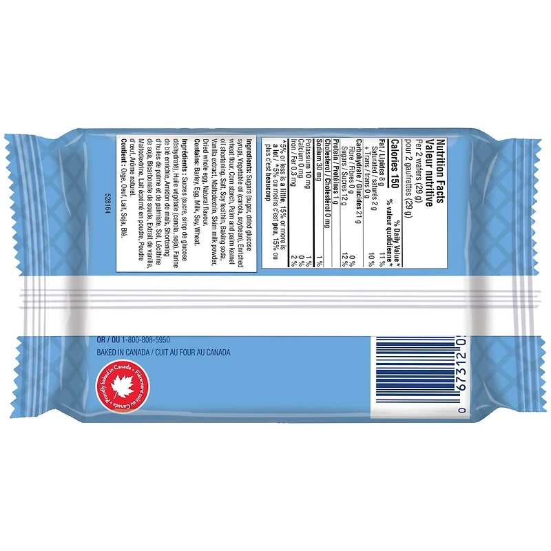 VOORTMAN Vanilla Wafers, Mega Size, 147g