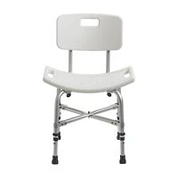 Drive Medical White Bariatric Heavy Duty Bath Bench with Backrest