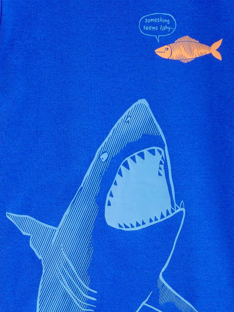 Carter's Child of Mine Big Kid Blue Shark Pyjama Set