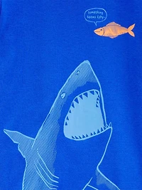 Carter's Child of Mine Big Kid Blue Shark Pyjama Set