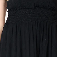 DV S/S smocked waist tiered Maxi dress