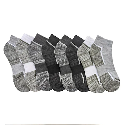 AND1 Boys' Ankle Socks 8-Pack, Size S-M