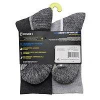 Lot de 8 paires de chaussette mi-mollet AND1 pour garçons Tailles P-M