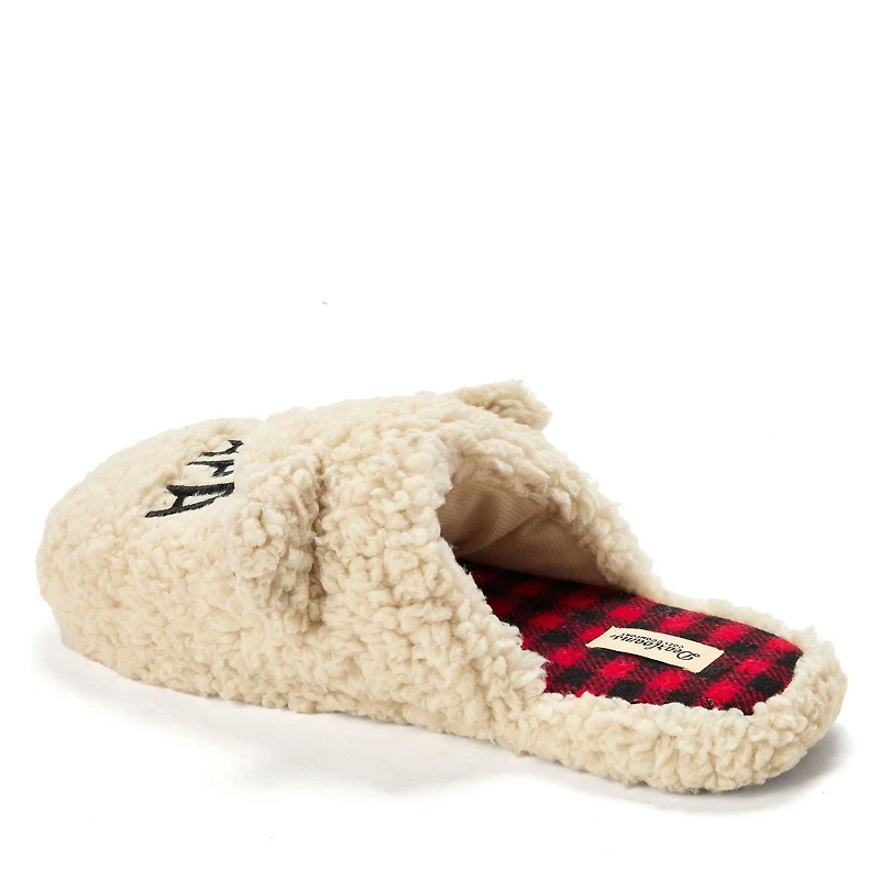 Dearfoams Cozy Comfort Men's Papa Bear Slippers<br>