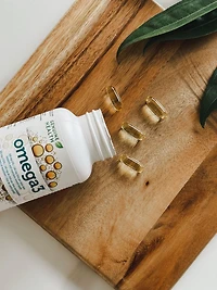 Genuine Health omega3 daily, 120 softgels, 1000mg fish oil, 160mg EPA & 100mg DHA