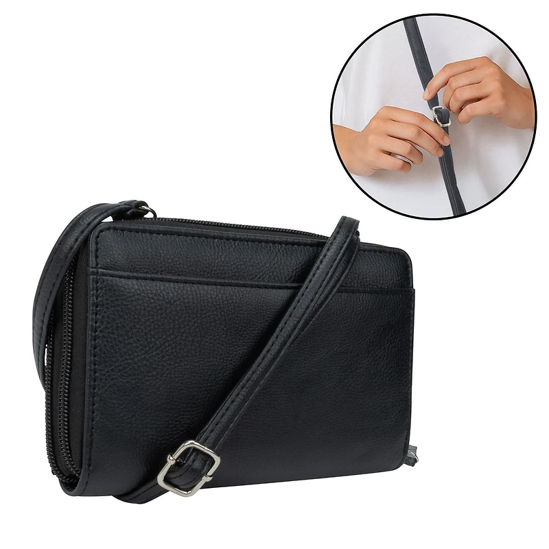 Time And Tru Katie Double Zip Around String Wallet, Zip-around string wallet.