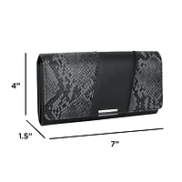 Time And Tru Katie Deluxe Flap Wallet