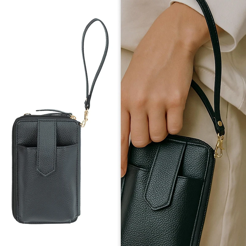 Time And Tru Zip Around Phone Wallet Crossbody