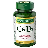 NATURE'S BOUNTY Soutient la fonction immunitaire, antioxydants, développement et maintien des os, du cartilage, des dents et des gencives, aide à métaboliser les nutriments, gélules 100 paquet