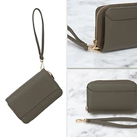 Time And Tru Medium Zip Around Wallet