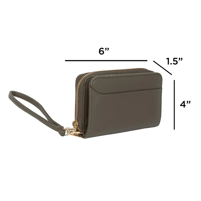 Time And Tru Medium Zip Around Wallet