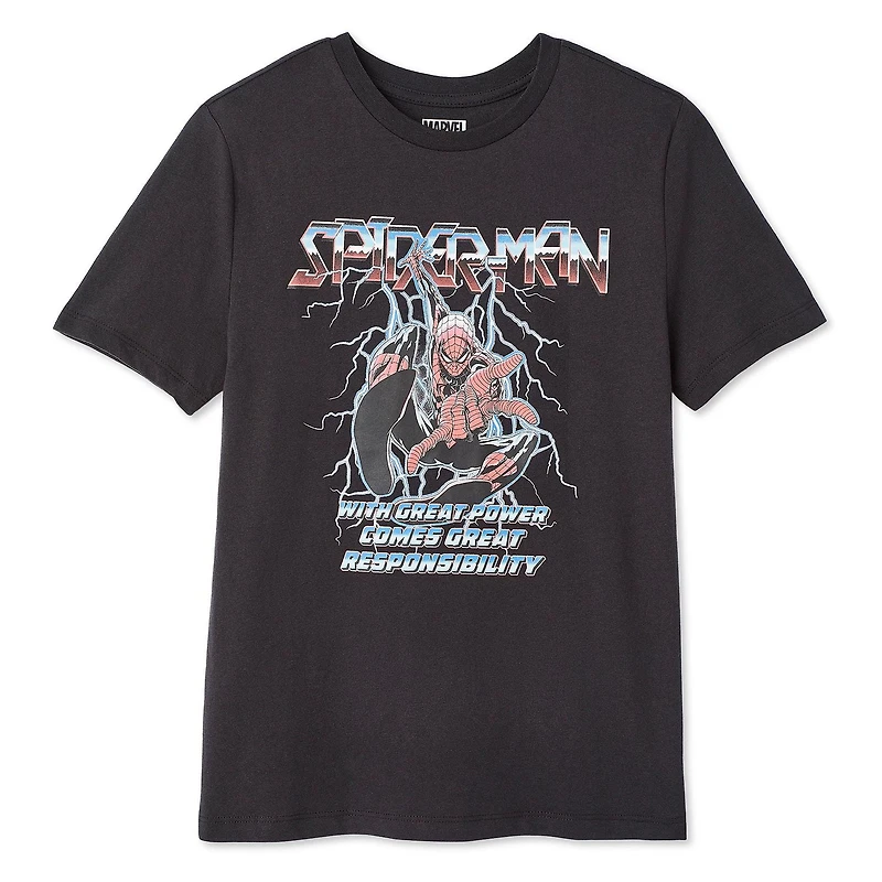 T-shirt Spider-Man Marvel pour garçons Tailles TP–TG