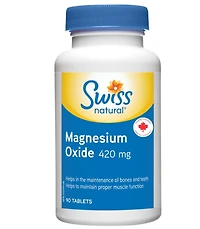 Oxyde de magnésium Swiss Natural 420 mg Minérale prête à travailler pour vous