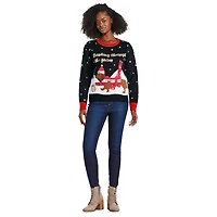 Chandail de Noël avec motif lumineux George pour femmes