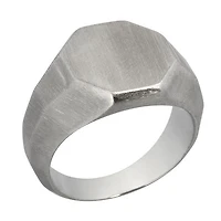 Stingray Men's Brushed signet ring