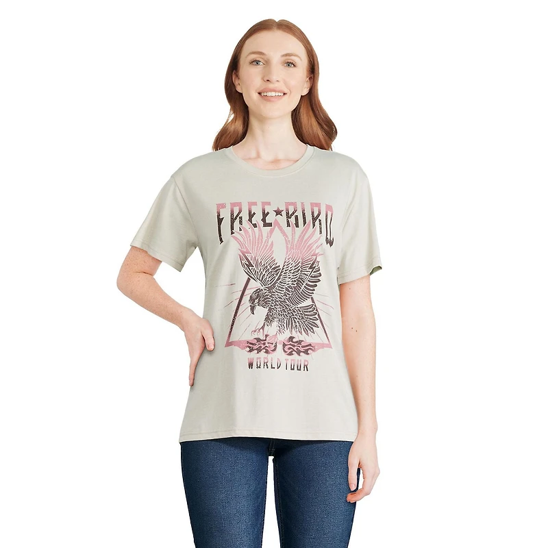 Free Bird Women's Boyfriend Tee, Sizes XS-XL