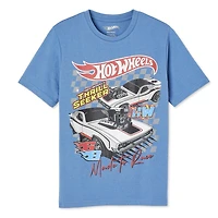 T-shirt à imprimé graphique Hot Wheels pour garçons Tailles TP-TG
