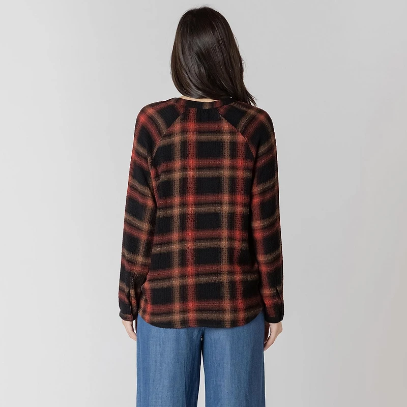 Devoted long sleeve buttoned blouse